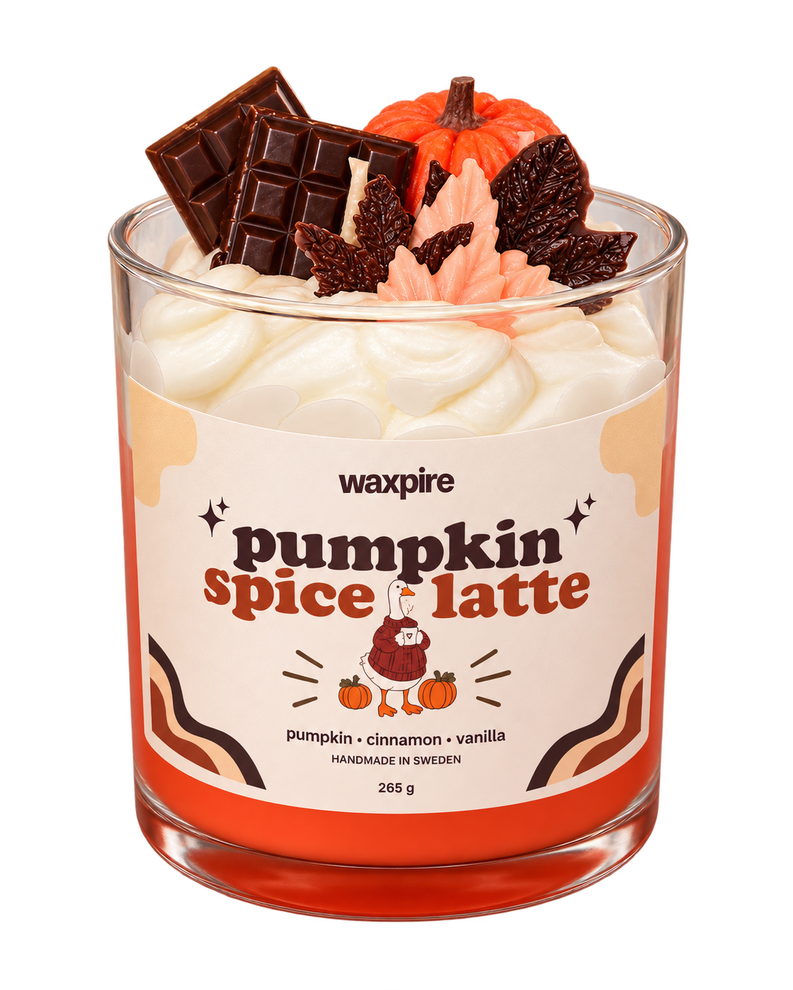 pumpkin spice latte candle